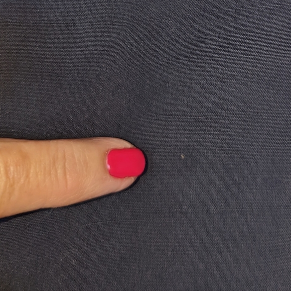 Alfred Dunner 100% Silk Collarless Jacket Soft Navy, Size 16, Loop Button Style - Picture 6 of 7